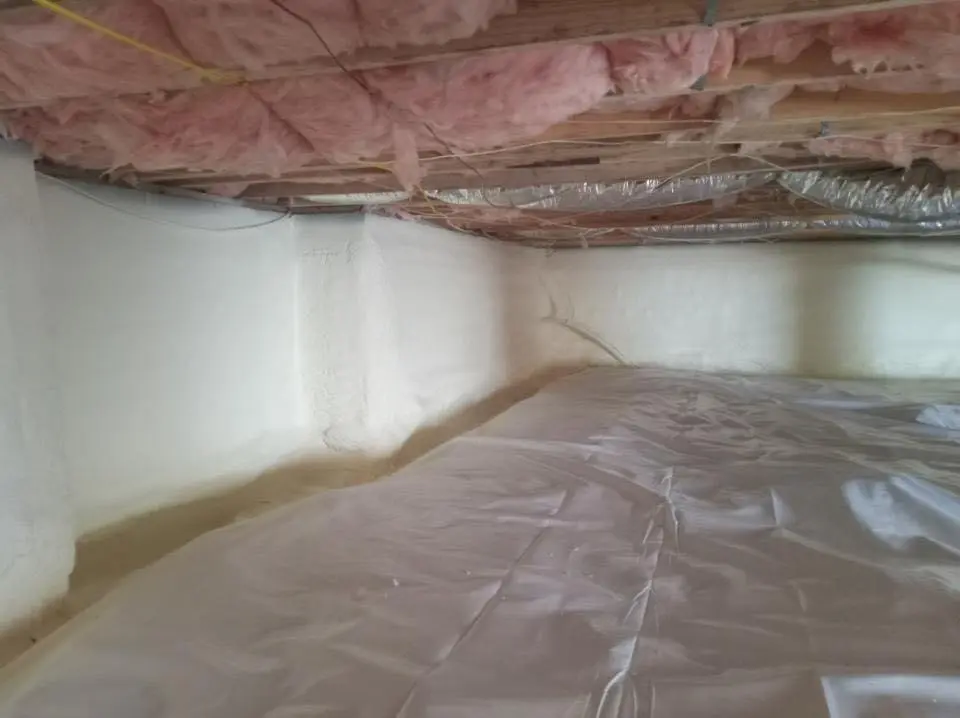 Crawl space encapsulation with closed-cell spray foam for Roof Leak Repair in Temple Hills